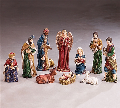 10 Piece Nativity - Burton And Burton 9728404