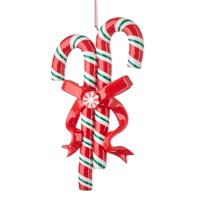 Double Candy Cane Ornament