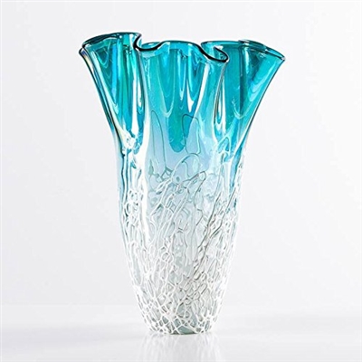 Ripple Glass Lustre Vase - Tall - Torre & Tagus